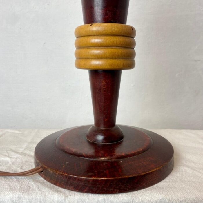 french mahogany and maple lamp 2