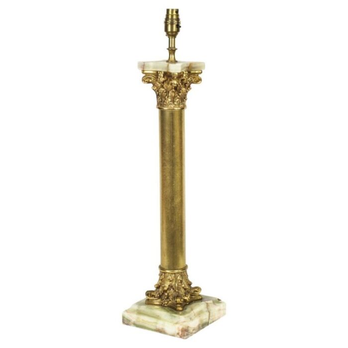 french ormolu and onyx table lamp 19th century 1