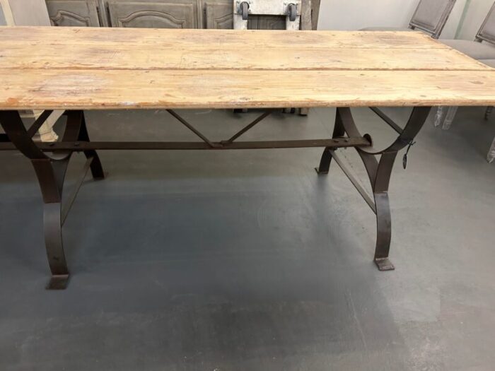 french waxed pine bistro table 2828