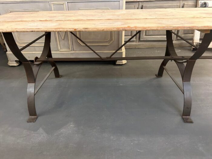 french waxed pine bistro table 3177