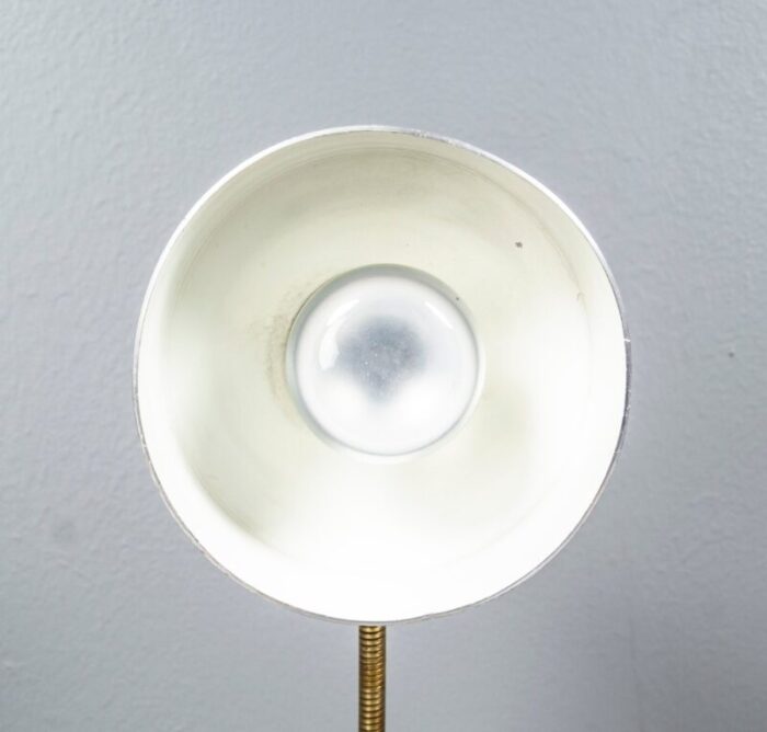 german bauhaus kaiser idell style desk lamp in silver gold with swan neck 1950s 13