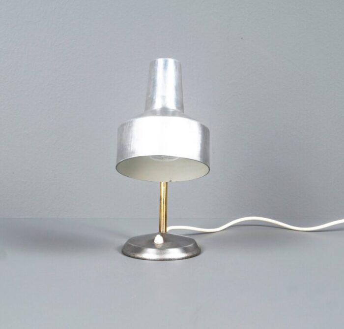 german bauhaus kaiser idell style desk lamp in silver gold with swan neck 1950s 5