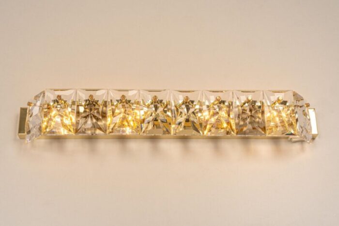 german crystal wall light by kinkeldey 1970s 10