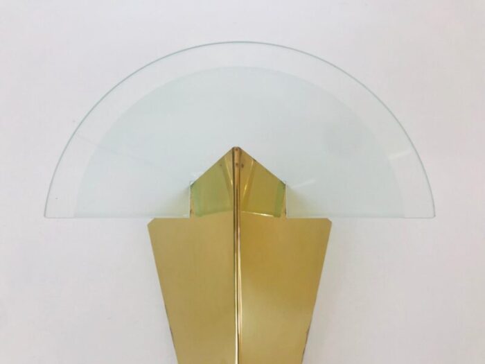 german triangle ice glass sconce from soelken 1960s 2