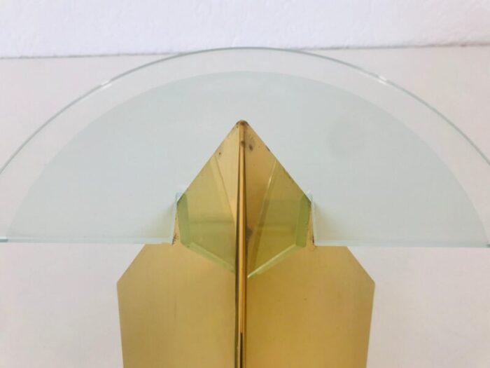 german triangle ice glass sconce from soelken 1960s 5