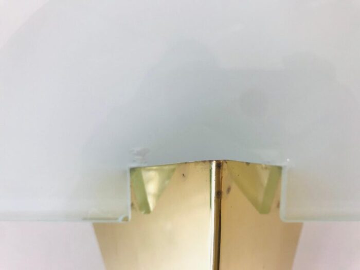 german triangle ice glass sconce from soelken 1960s 6