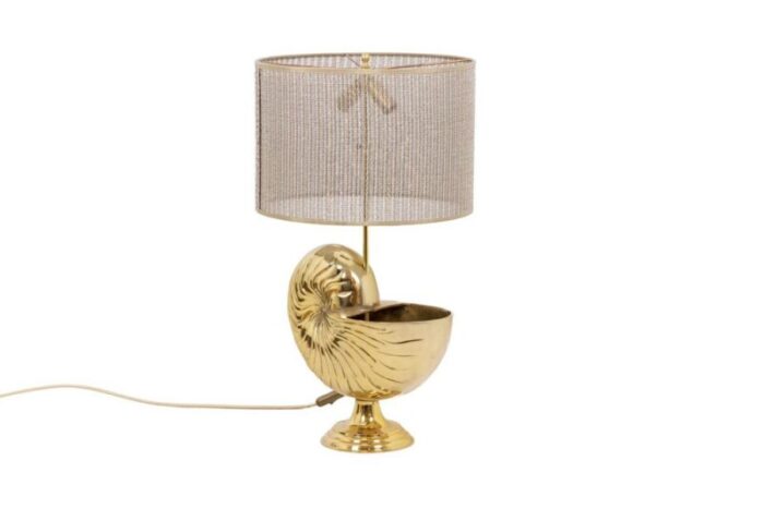 gilt bronze table lamp 1970s 1