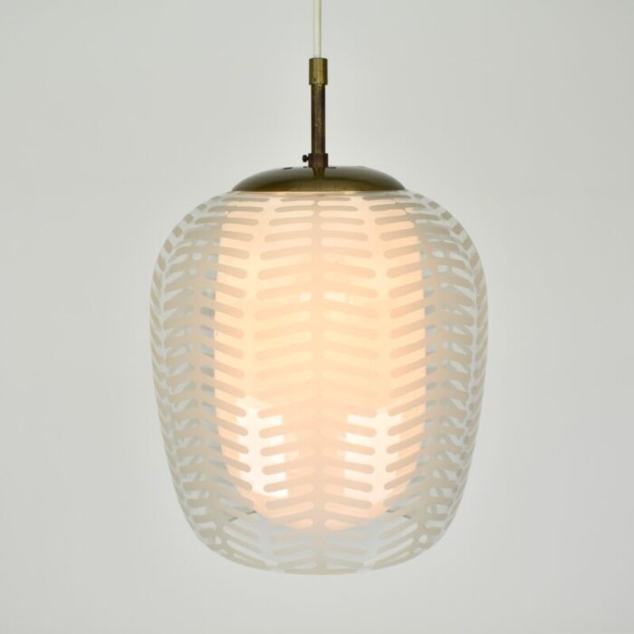 glass pendant light cora by wilhelm wagenfeld for peill and putzler 1952 0026