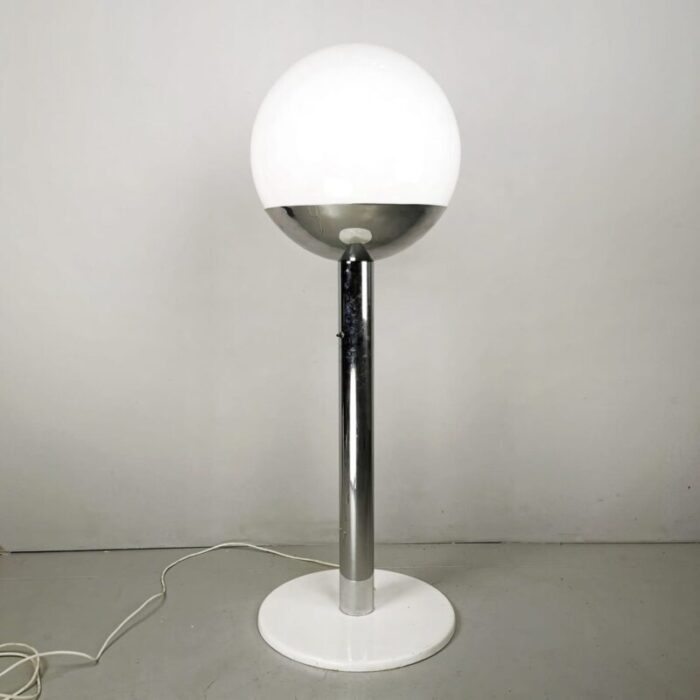 glass sphere floor lamp by pia guidetti crippa for luci milano 1970s 1