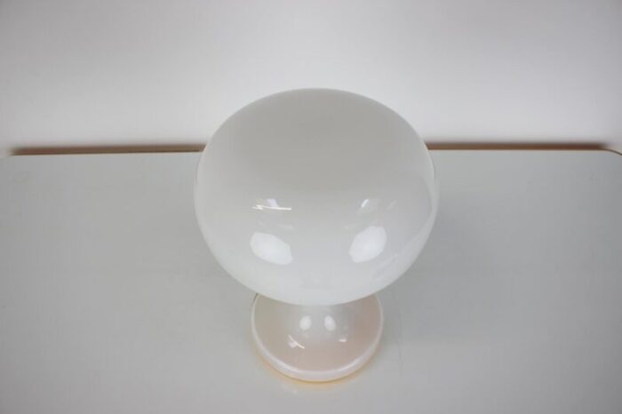 glass table lamp by valasske mezirici 1970s 2