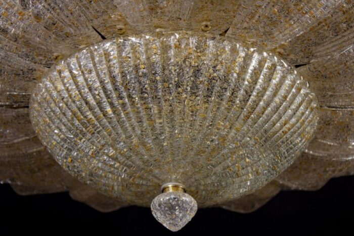 gold leave murano glass ceiling light or flush mount 11