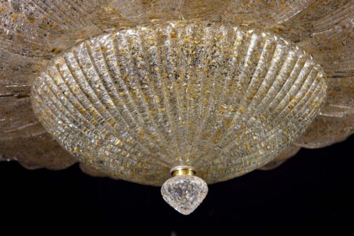 gold leave murano glass ceiling light or flush mount 7