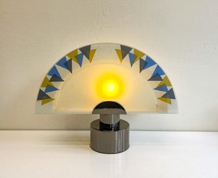 half moon table lamp from cinquanta italy 1990s 8178