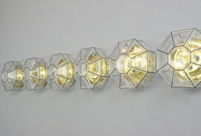 hollywood regency wall lights by limburg 1970s 4