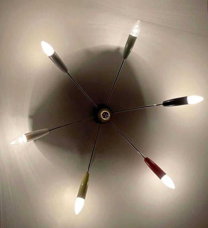 italian ceiling lamp 1960s 5