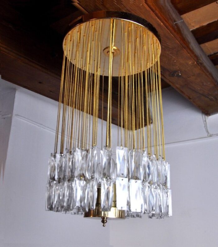 italian chandelier from venini 1970s 3