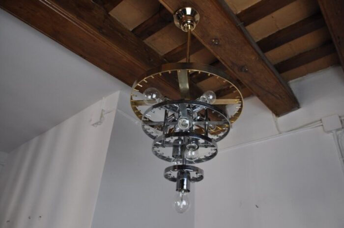 italian four tiers chandelier from venini in murano glass 1970 7