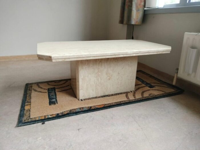 italian marble coffee table 1970s 4893