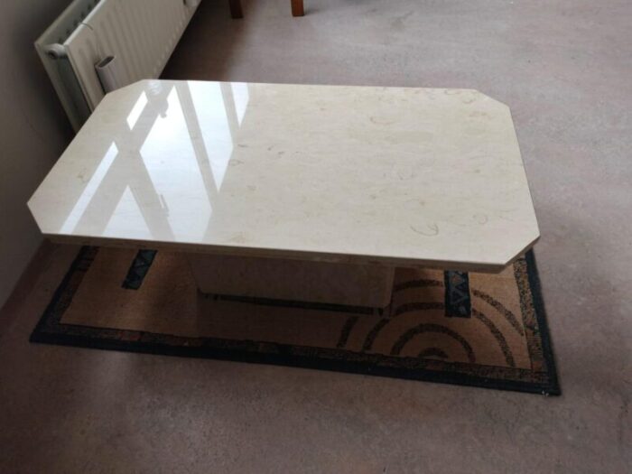 italian marble coffee table 1970s 6844