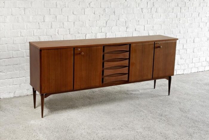 italian modern teak sideboard by vittorio dassi 1960s 7129