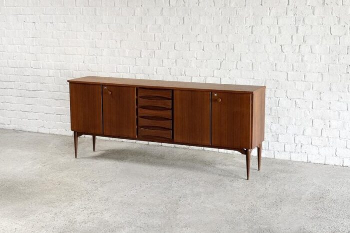 italian modern teak sideboard by vittorio dassi 1960s 8740