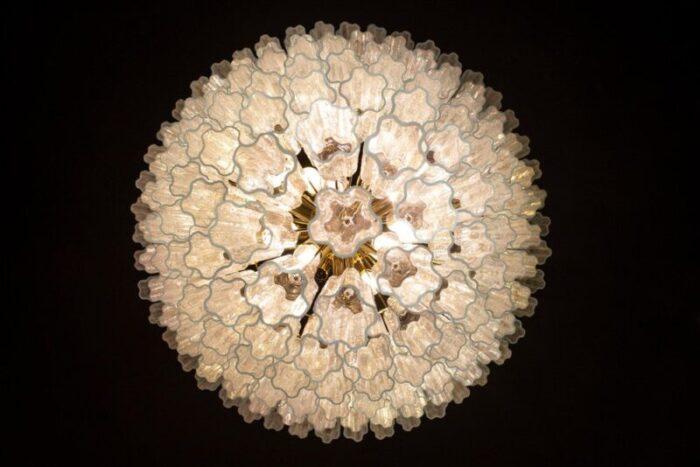 italian monumental murano glass tronchi chandelier 8