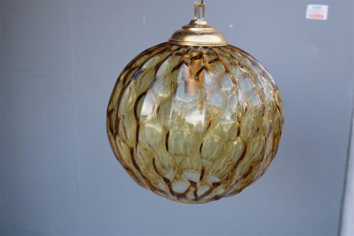 italian murano brass chandelier from venini 1950s 11