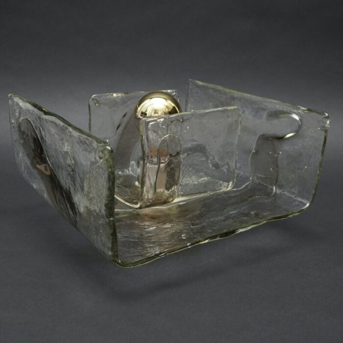 italian smoked glass sconce by carlo nasion for mazzega 1970s 10