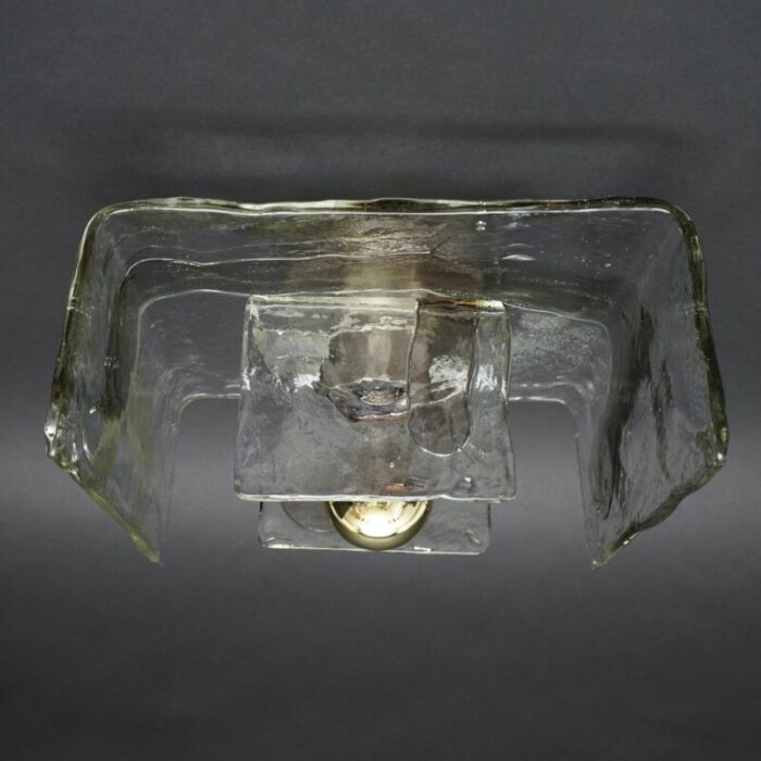 italian smoked glass sconce by carlo nasion for mazzega 1970s 7