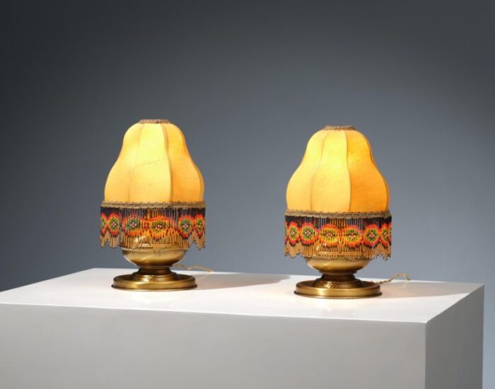 italian table lamps 1960s set of 2 4569