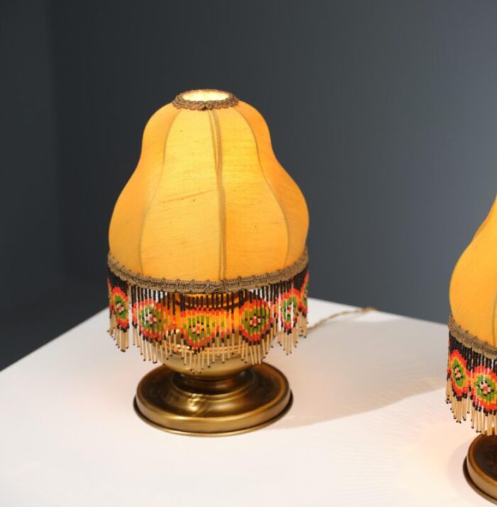 italian table lamps 1960s set of 2 6292