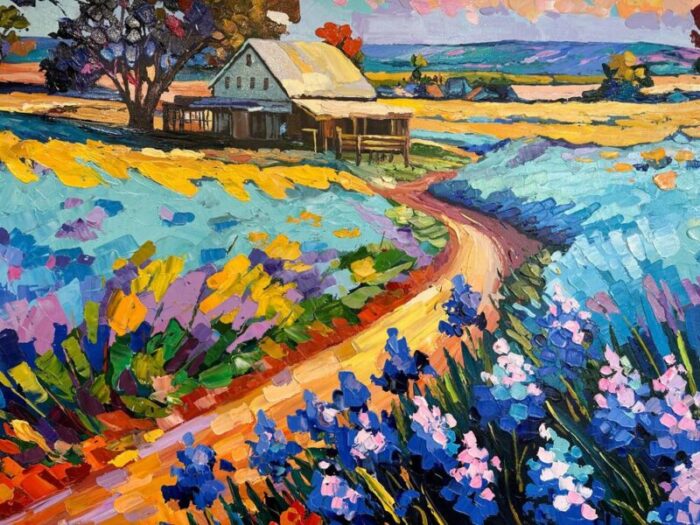 k husslein blue bonnets calling me home oil on canvas 2124