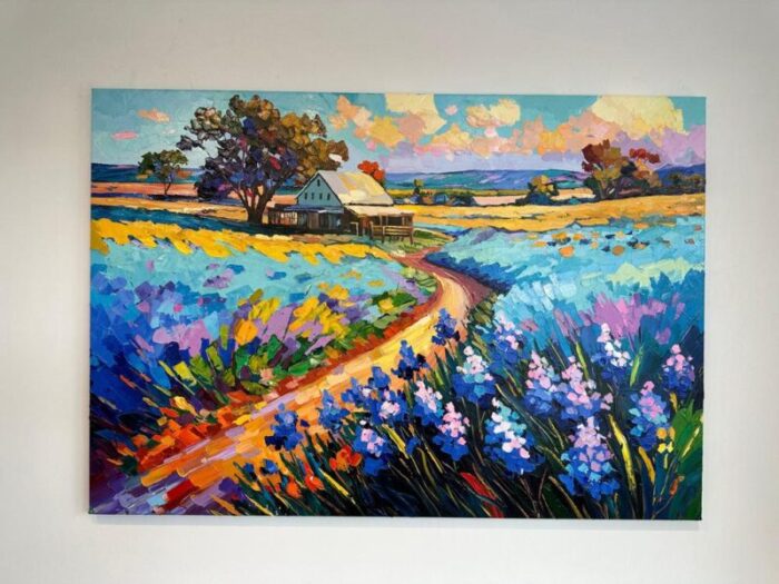 k husslein blue bonnets calling me home oil on canvas 9778