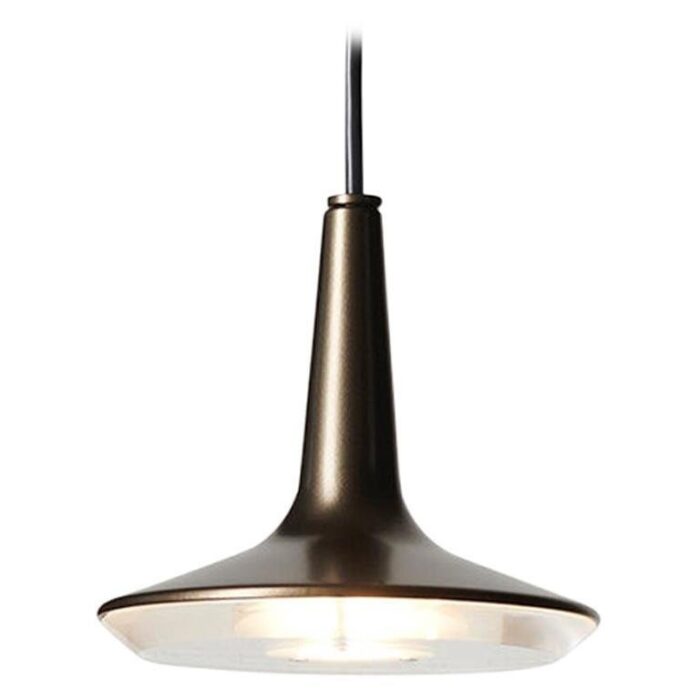 kin 478 bronze suspension lamp by francesco rota for oluce 1