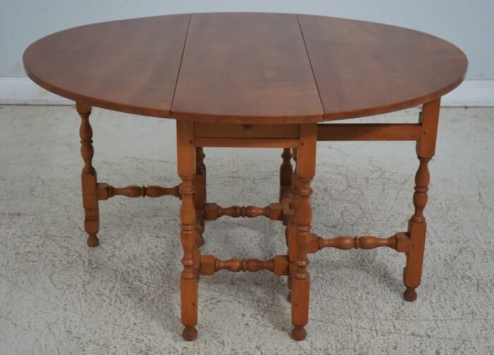 kittinger cw 55 colonial williamsburg maple drop leaf table rare 9394