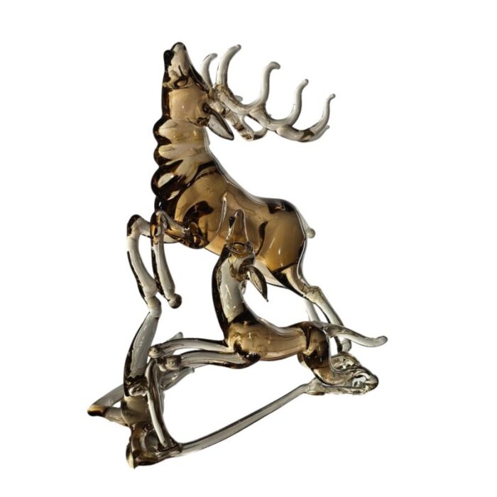 lamp work hand blown art glass stag deer figurine 775 3251