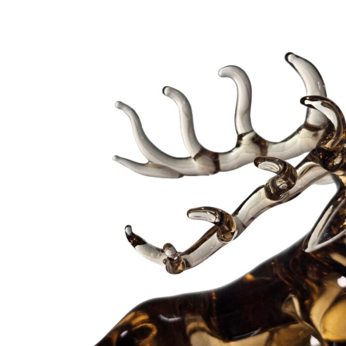 lamp work hand blown art glass stag deer figurine 775 3850