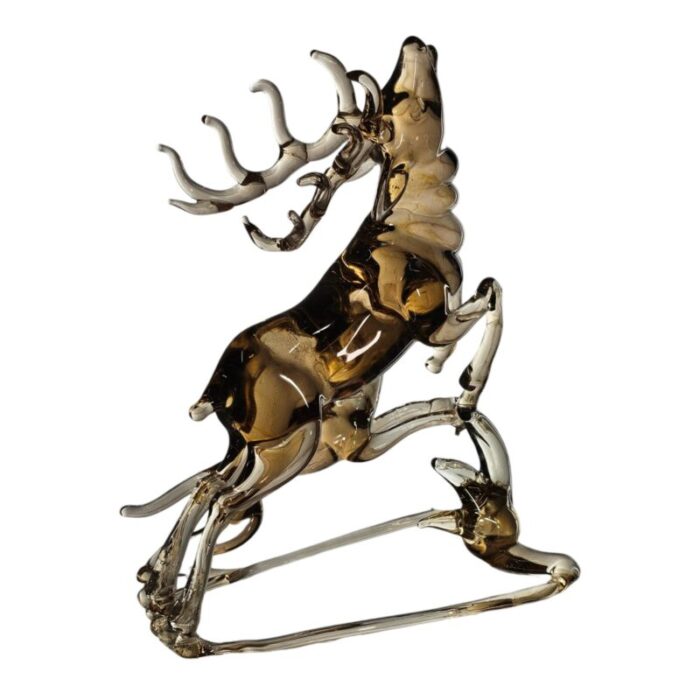 lamp work hand blown art glass stag deer figurine 775 6153