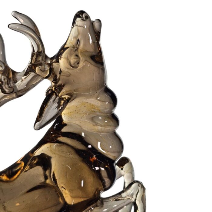 lamp work hand blown art glass stag deer figurine 775 8133