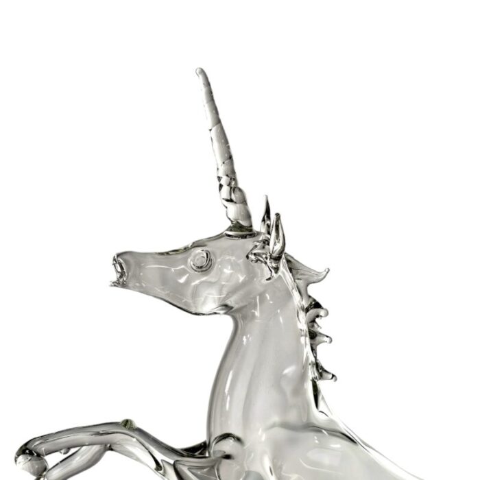 lamp work hand blown unicorn art glass figurine 7264