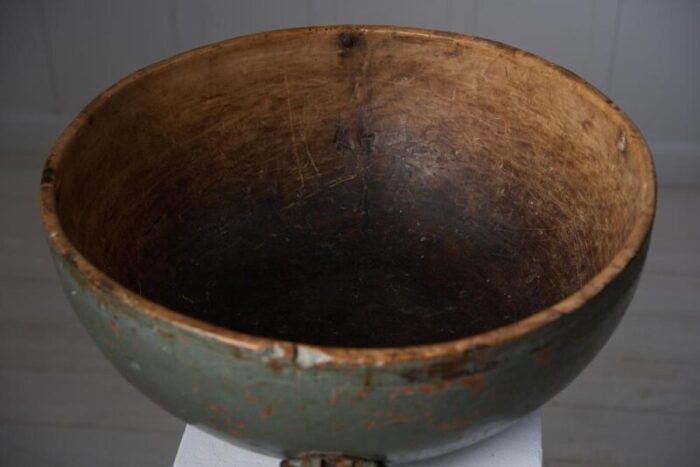 large antique wooden bowl 2142