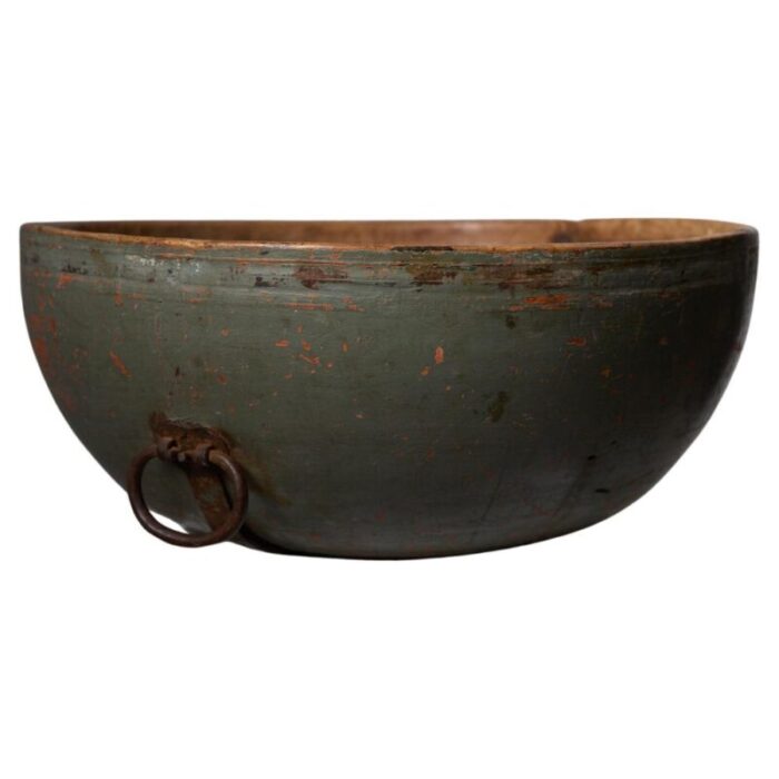 large antique wooden bowl 9426