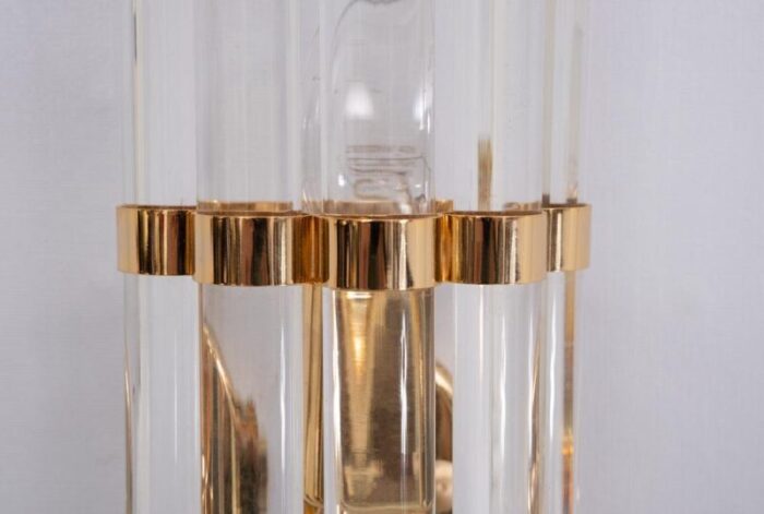 large cut glass wall lamp by paolo venini italy 1978 5445