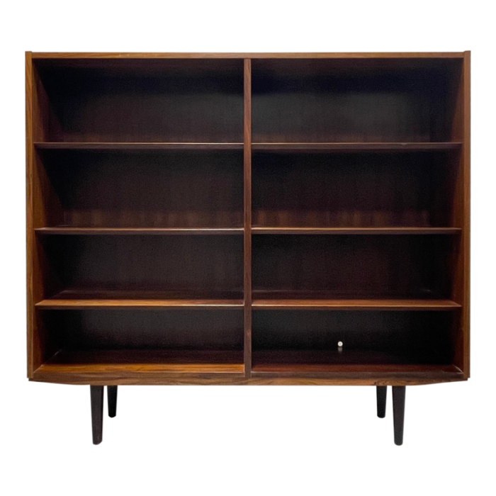 large danish mid century modern rosewood bookcase c 1960s 2287