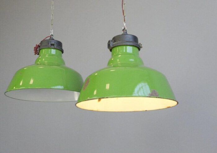 large factory lights by wardle circa for philips 1930s 5