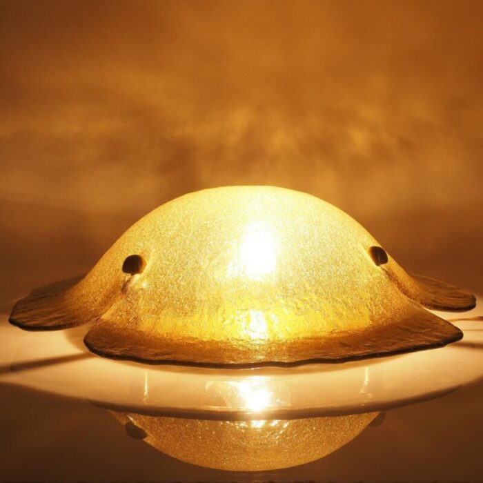 large flush mount ceiling lamp from peill and putzler germany 1970s 3