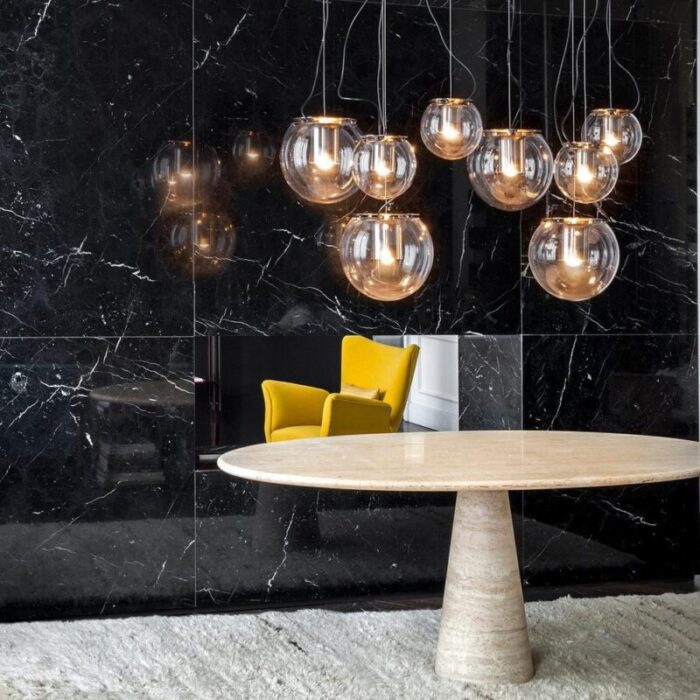 large gold the globe suspension lamp by joe colombo for oluce 4