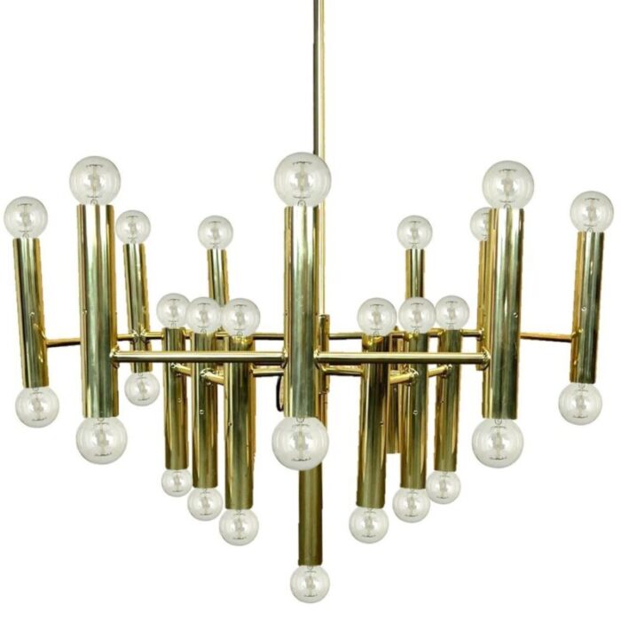 large italian 39 light ceiling fixture by sciolari 1970s 2