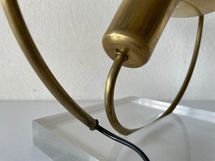 large italian brass trumpet pendant lamp italy 1960s 8