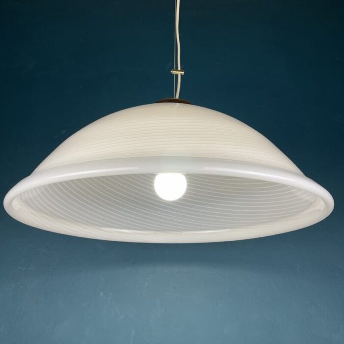 large italian swirl murano glass pendant lamp 1980s 10